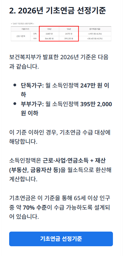 기초연금 안내 가이드 앱으로 쉽게 확인하는 기초연금 대상·신청 절차